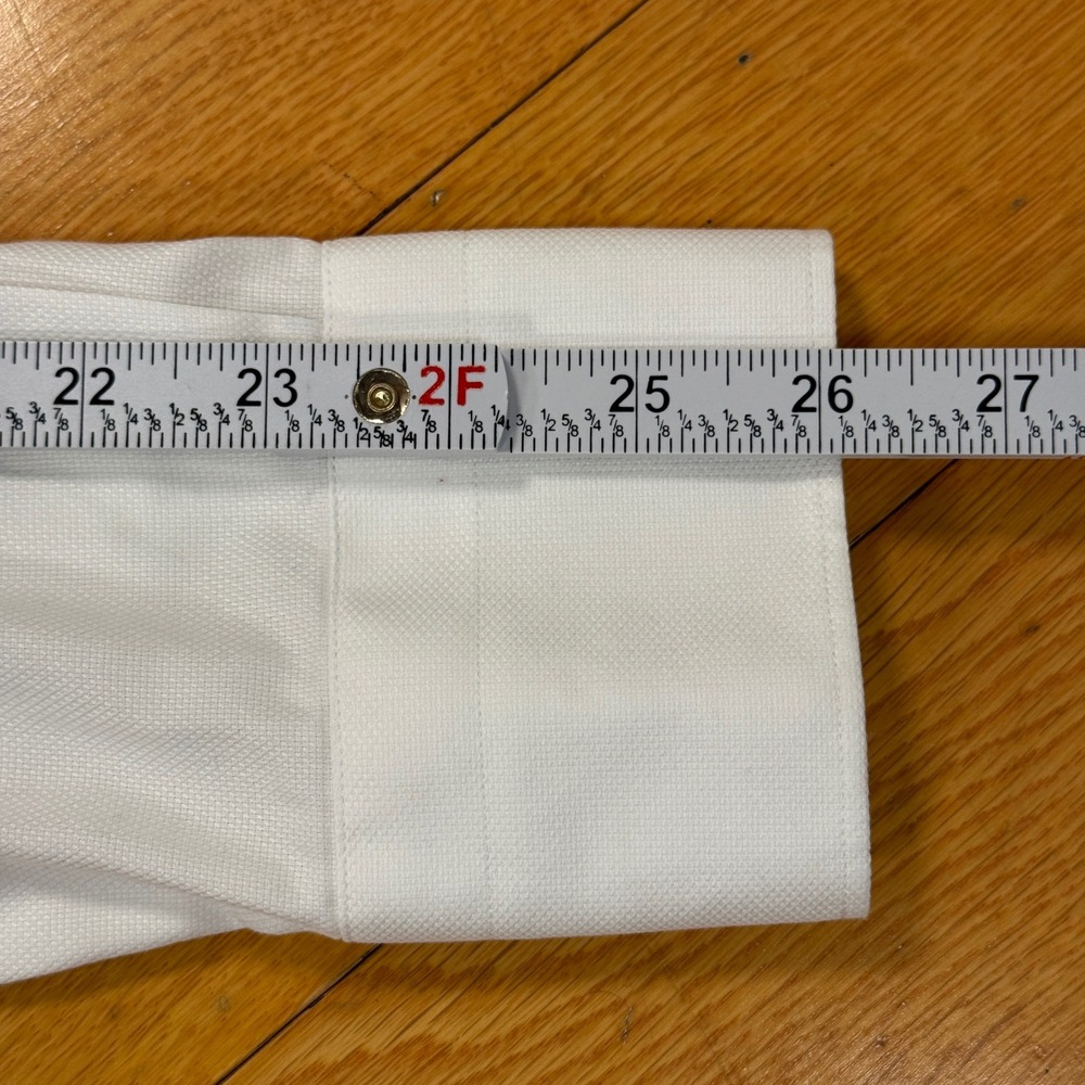 Suitsupply Traveller Shirt 15.75 / 40 White Cotton Slim Fit Dress Long Sleeve - Picture 7 of 9